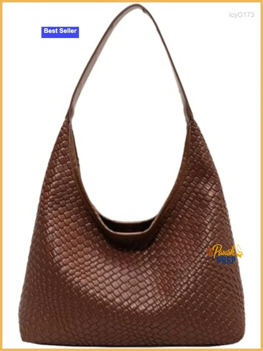 Woven Leather Hobo Tote Bag Large Capacity Shoulder Crossbody Purse Top-handle